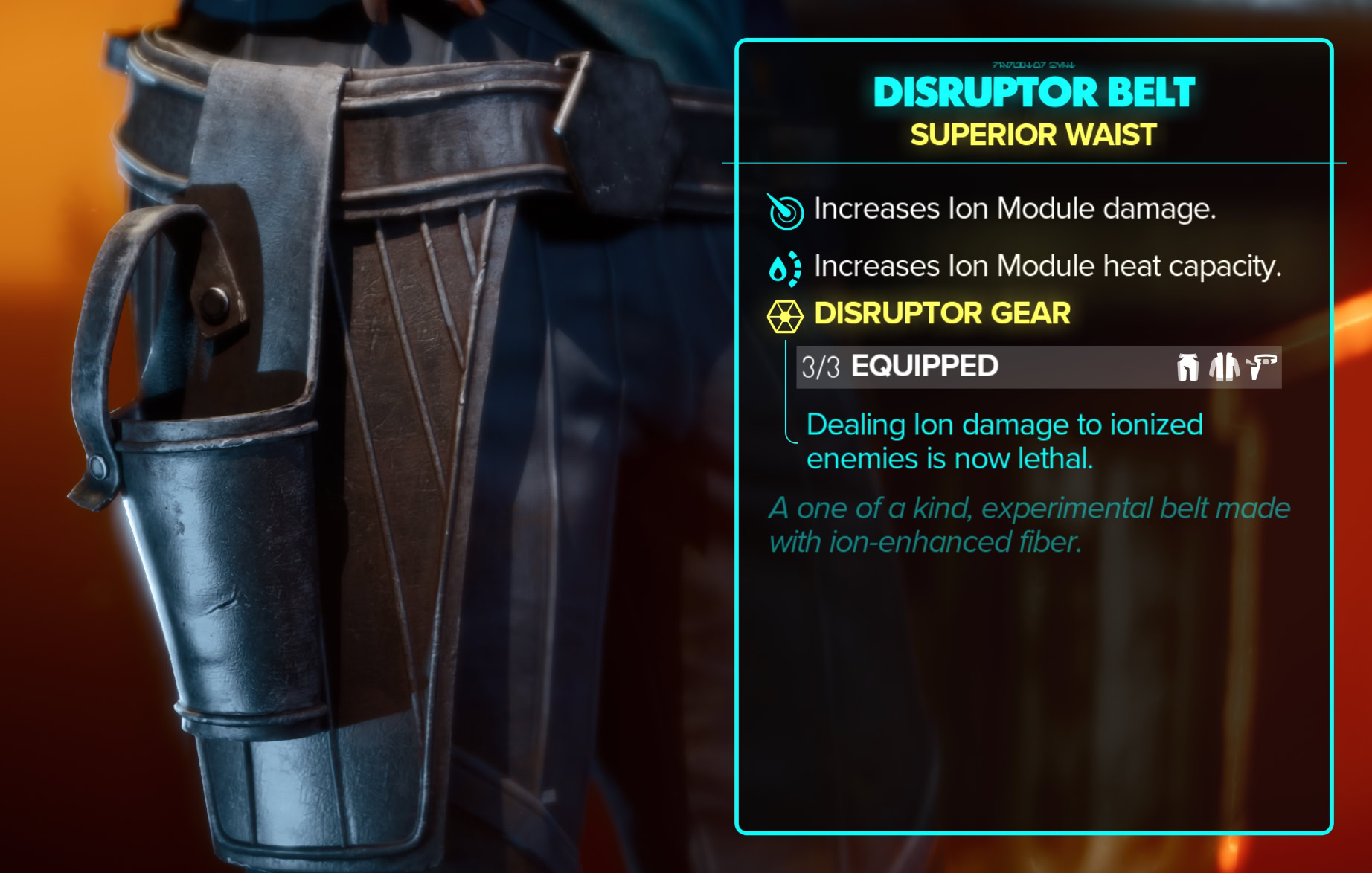 Disruptor Set Stats, Set Bonus, and Close-ups - Belt