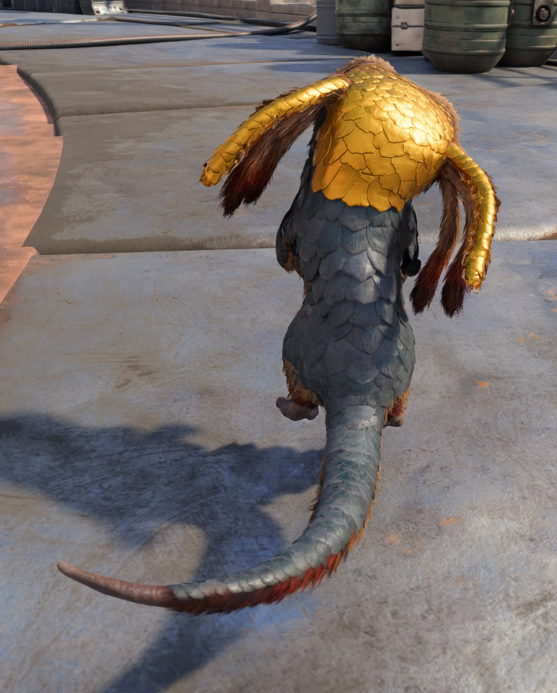 Gold Scale Paint Back
