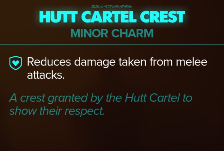 Hutt Cartel Crest Stats - Minor Charm in Star Wars Outlaws