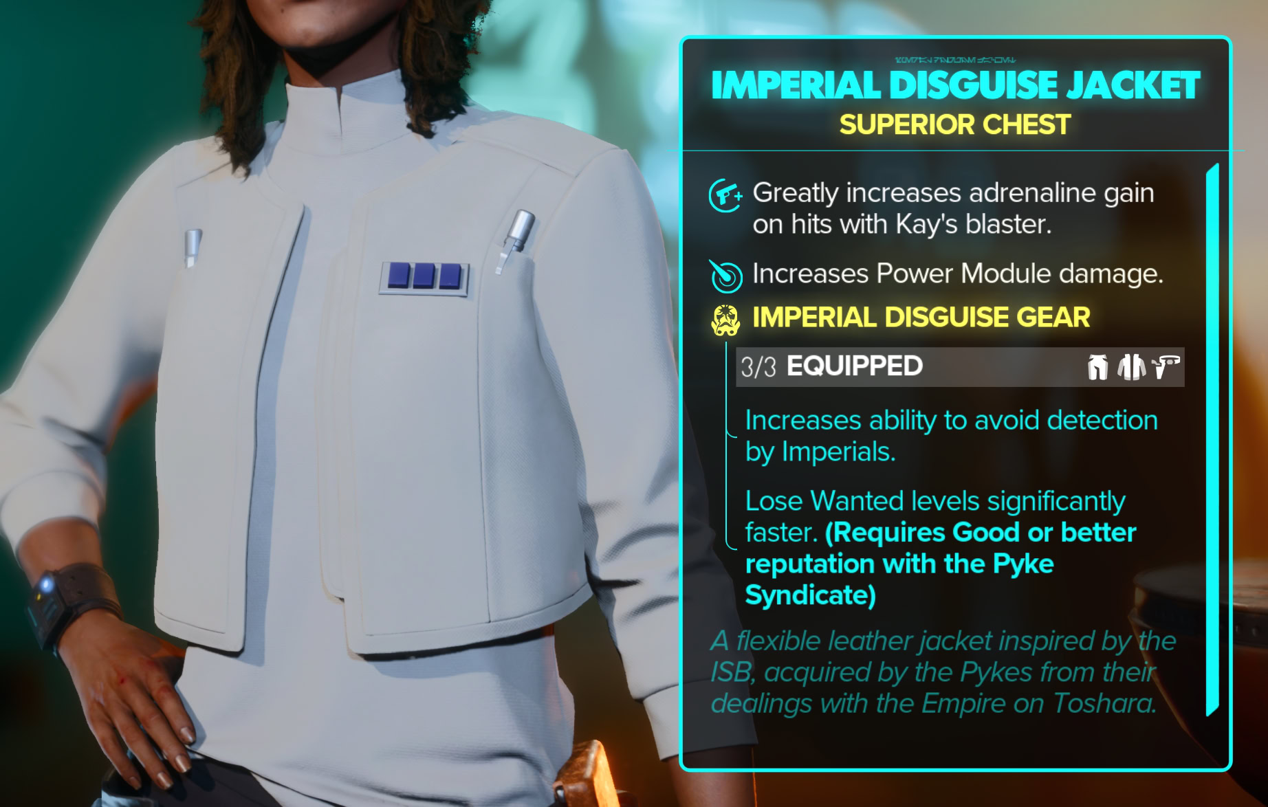 Imperial Disguise Jacket Stats