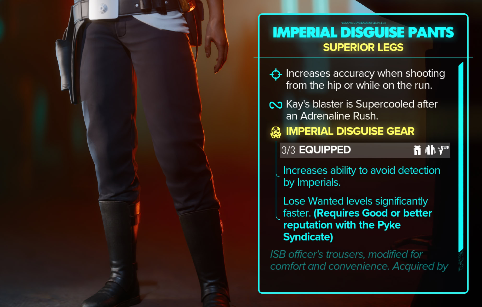 Imperial Disguise Pants Stats