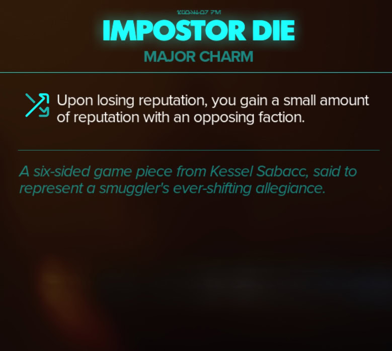 Impostor Die Description