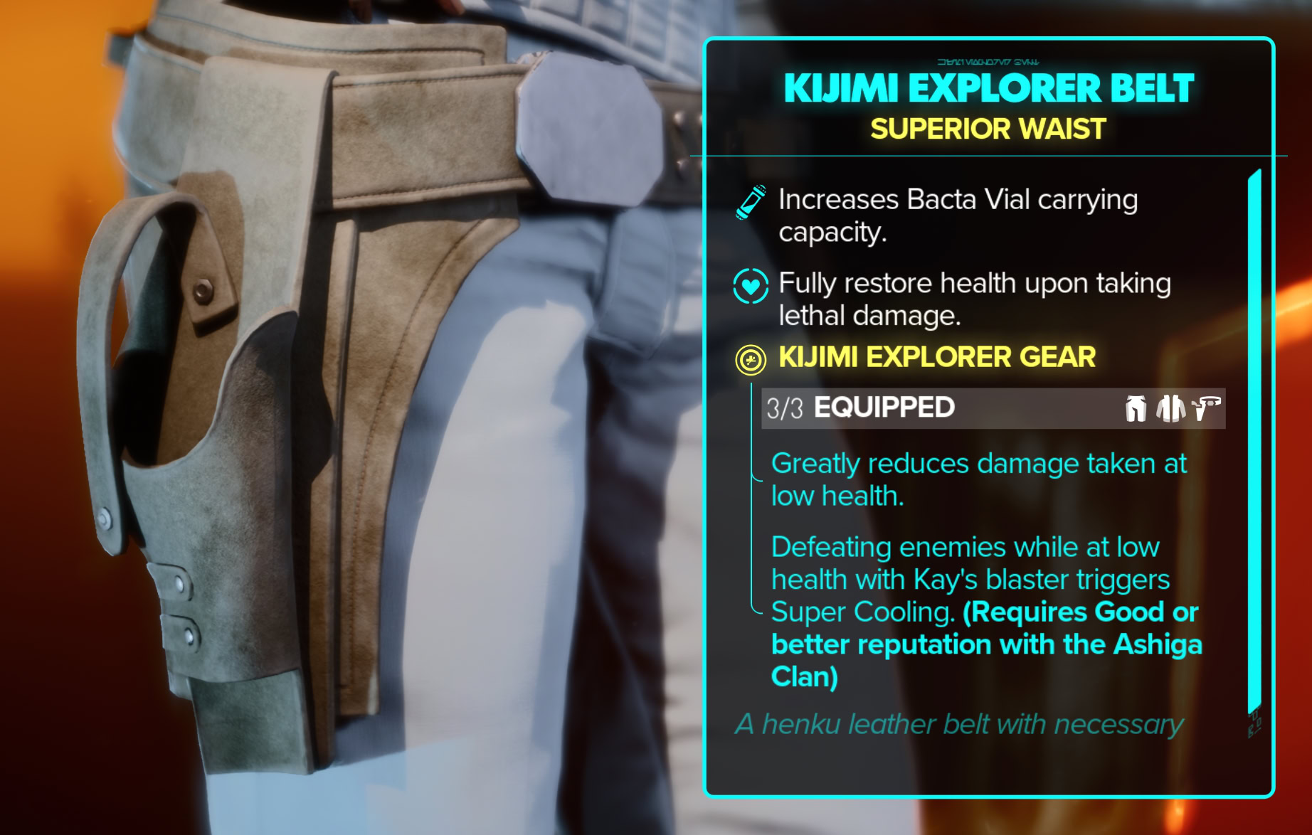 Kijimi Explorer Belt Stats