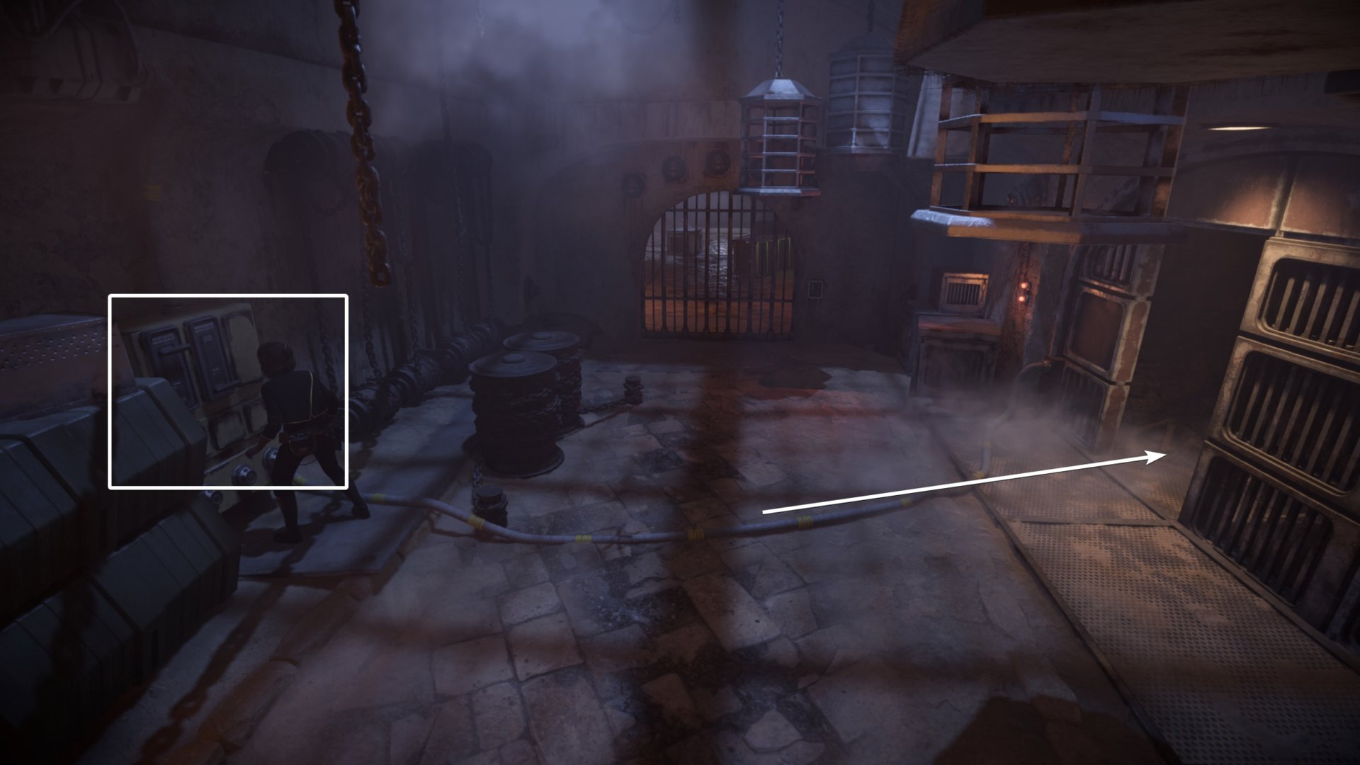 Breaking into Jabba's Palace: Interior - pull the lever