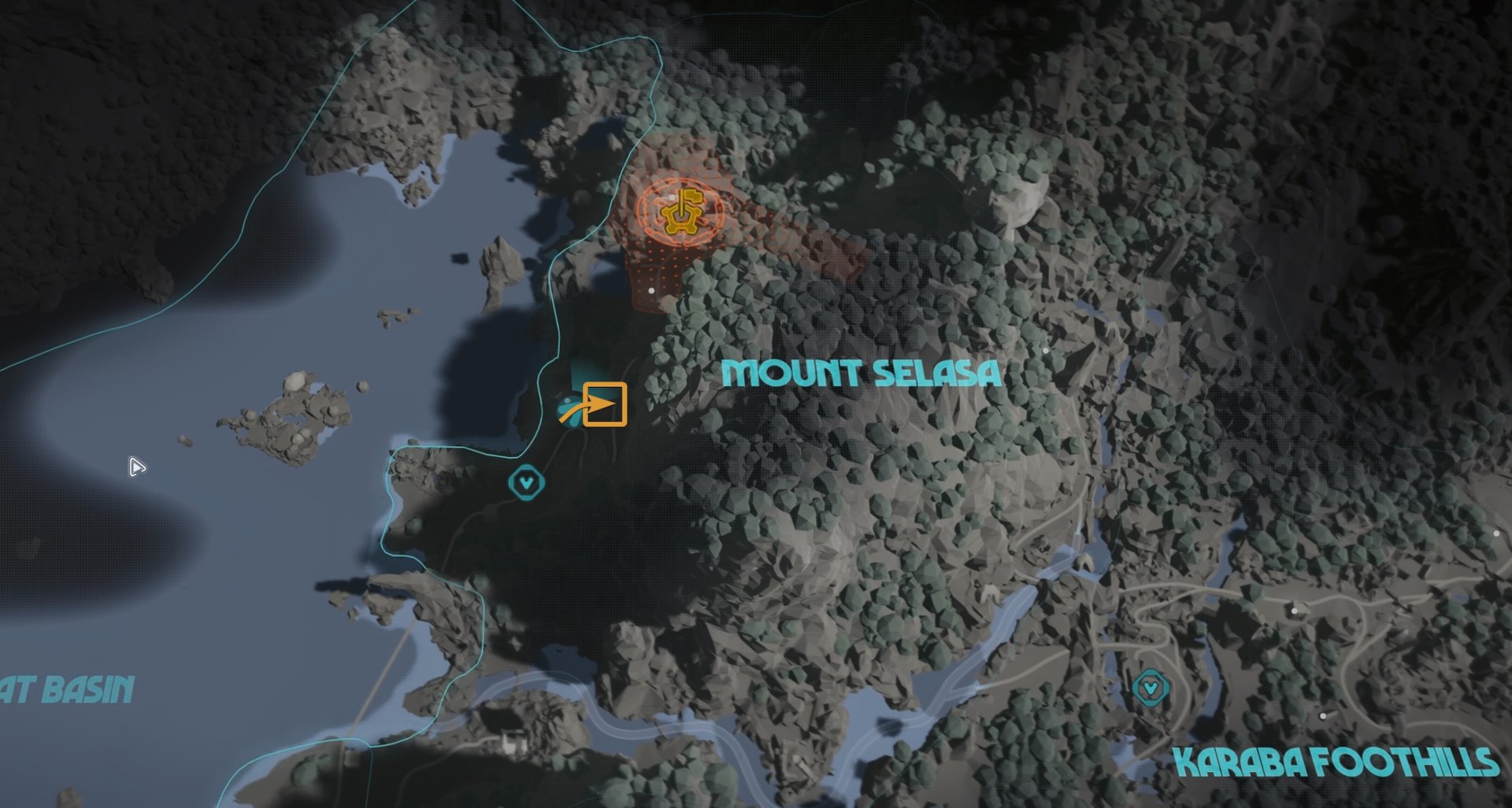 Akiva Smuggler Cache 02 Location Map