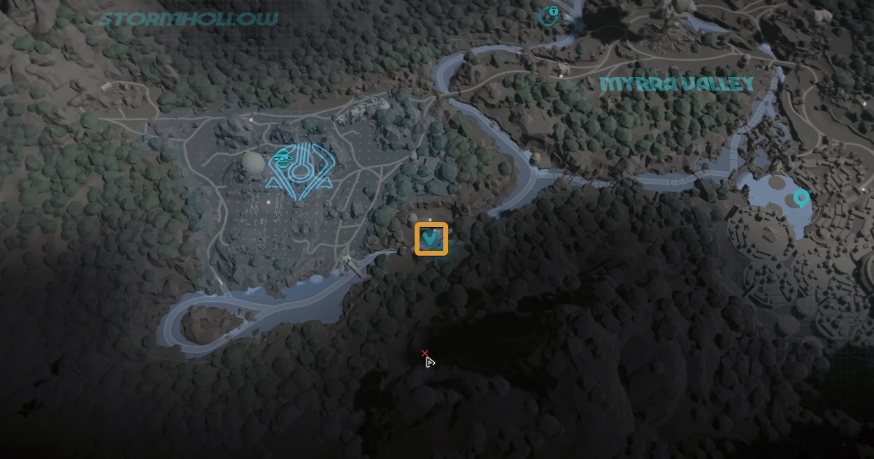 Akiva Smuggler Cache 36 Location Map