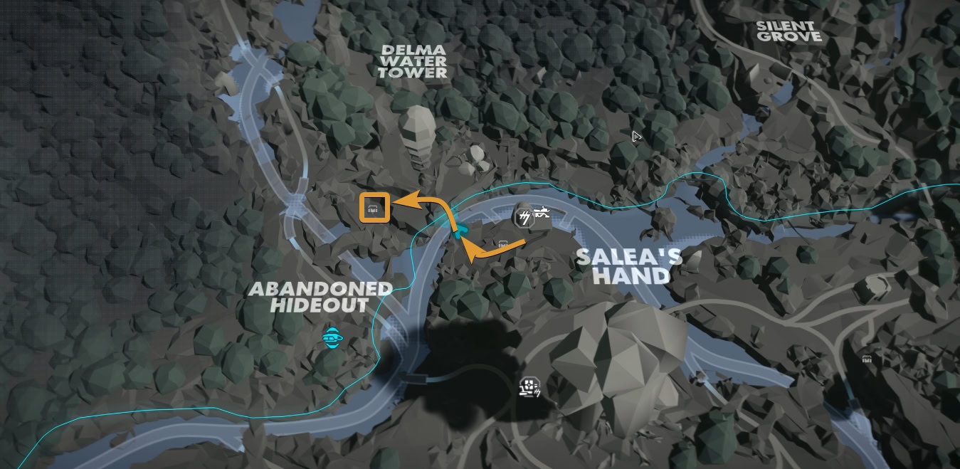 Smuggler Cache 87 Location Map