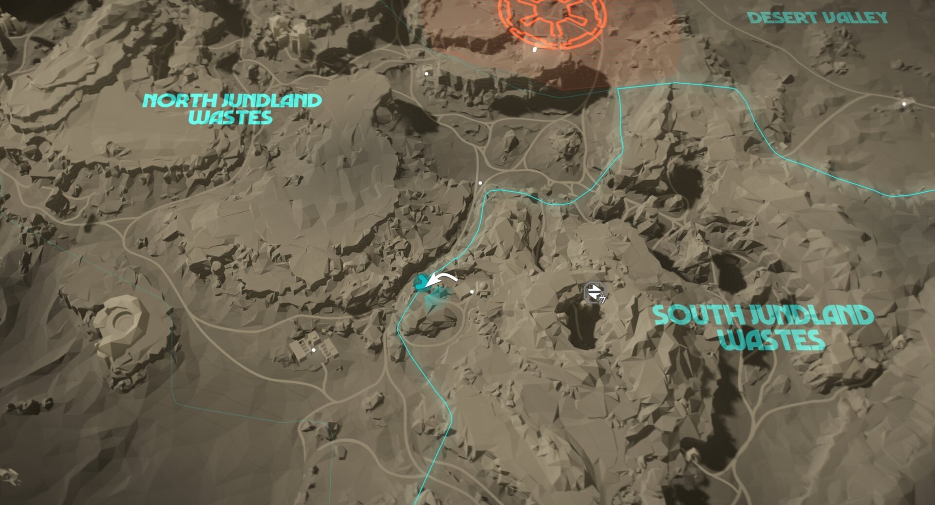 Tatooine Smuggler Cache 47 Location Map