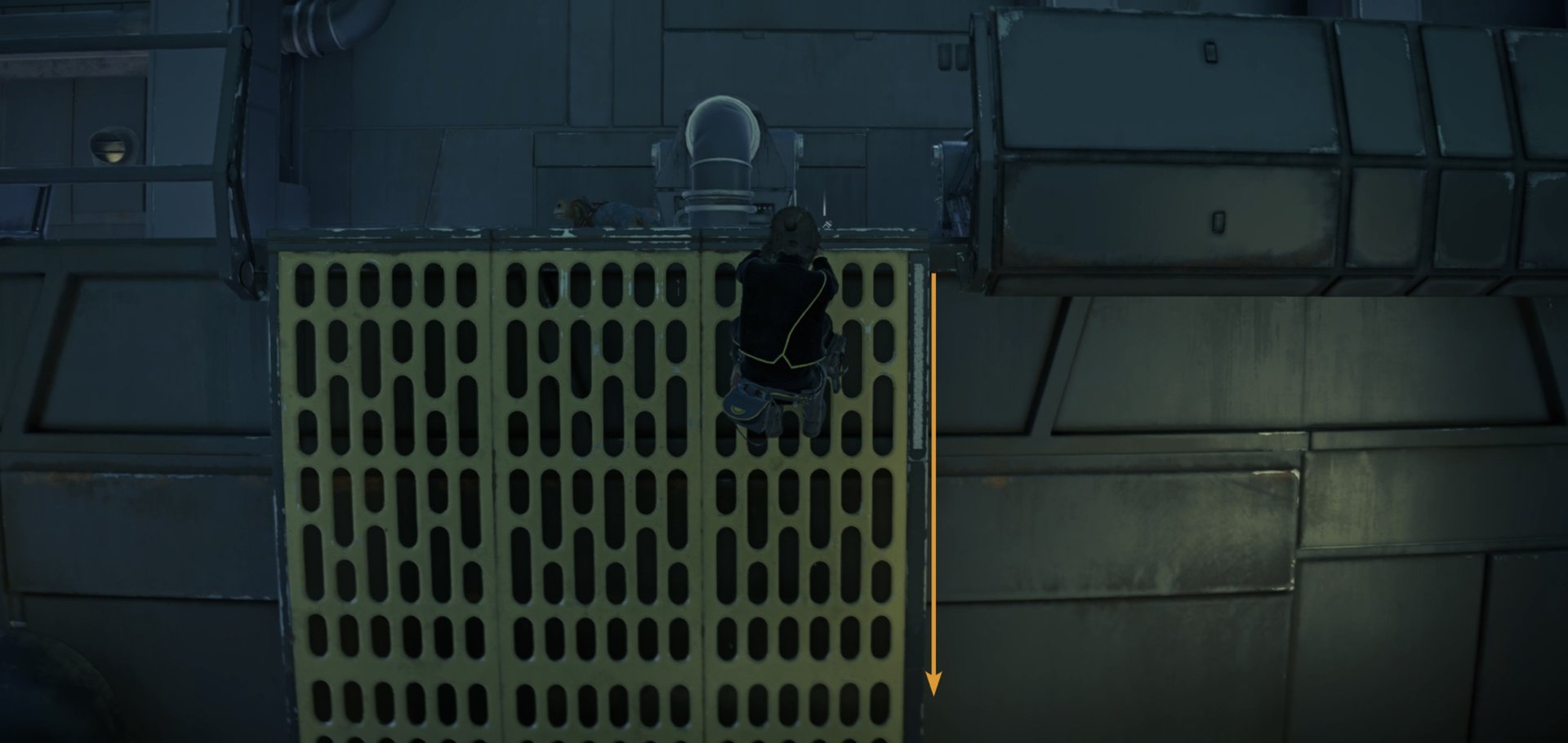 Sneaking into Research Station 57: Exterior - accessing the vault room
