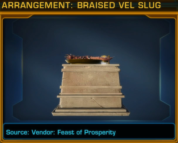 Arrangement Braised Vel Slug