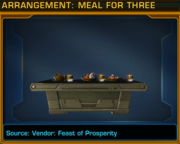 Arrangement Meal for Three