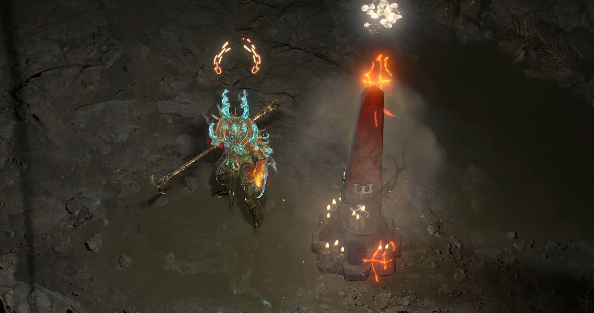 What the Meat or Treat Shrine looks like in Diablo 4, part of the Helloween 2024 event