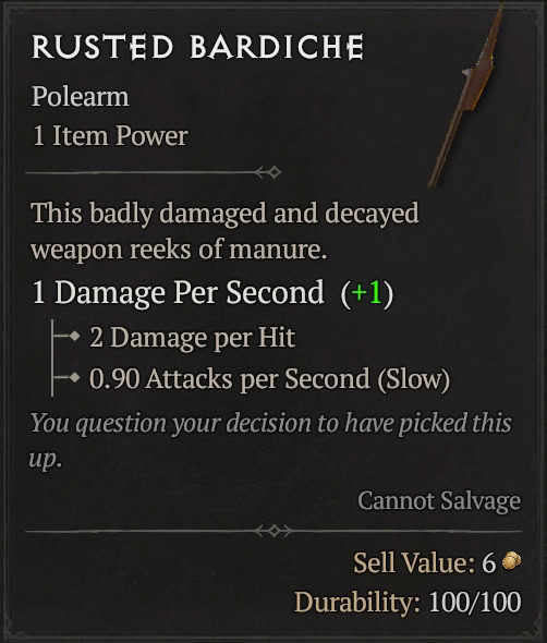 Diablo 4 - Rusted Bardiche