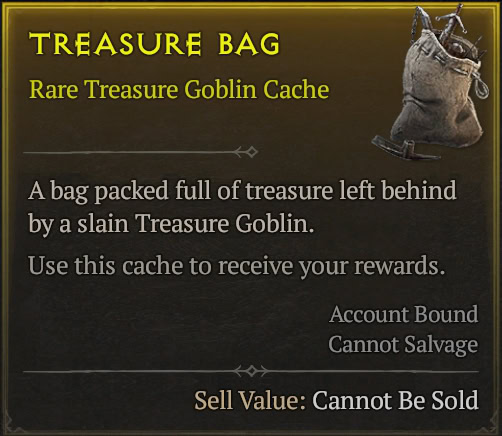 Treasure Bag item description