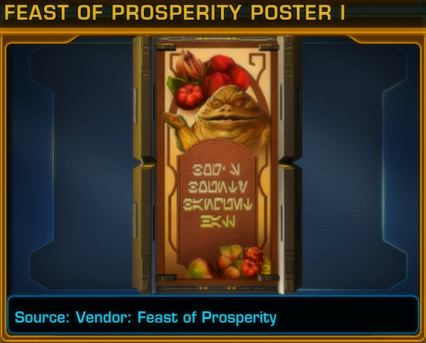 Feast of Prosperity Poster I