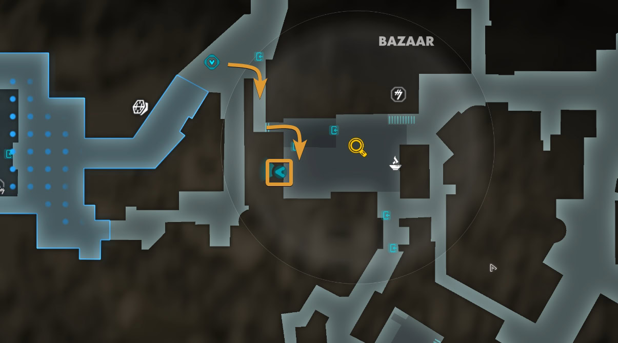 Gambling Parlor in the Market Map