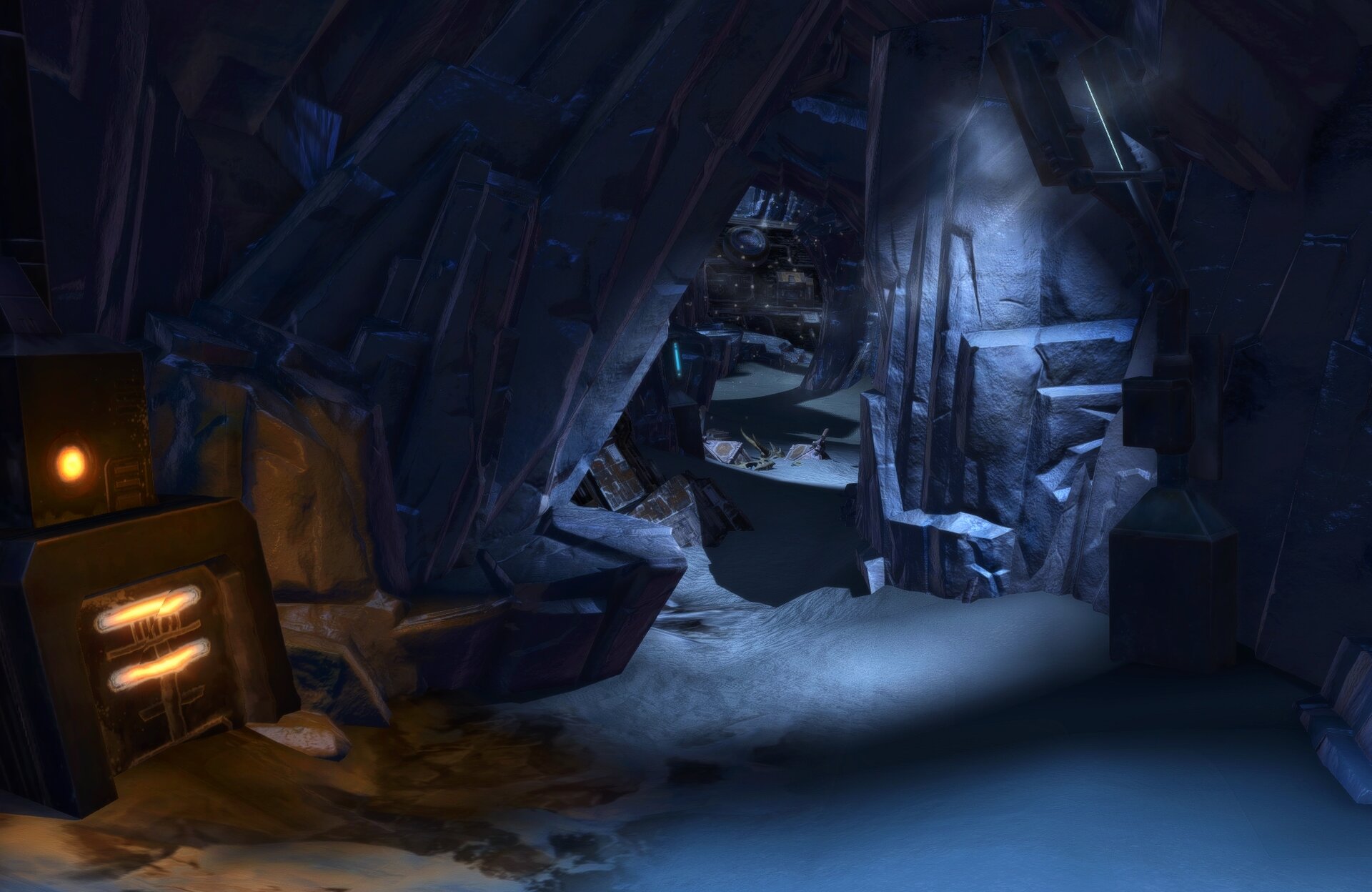 Icy Hallway Leading Outside