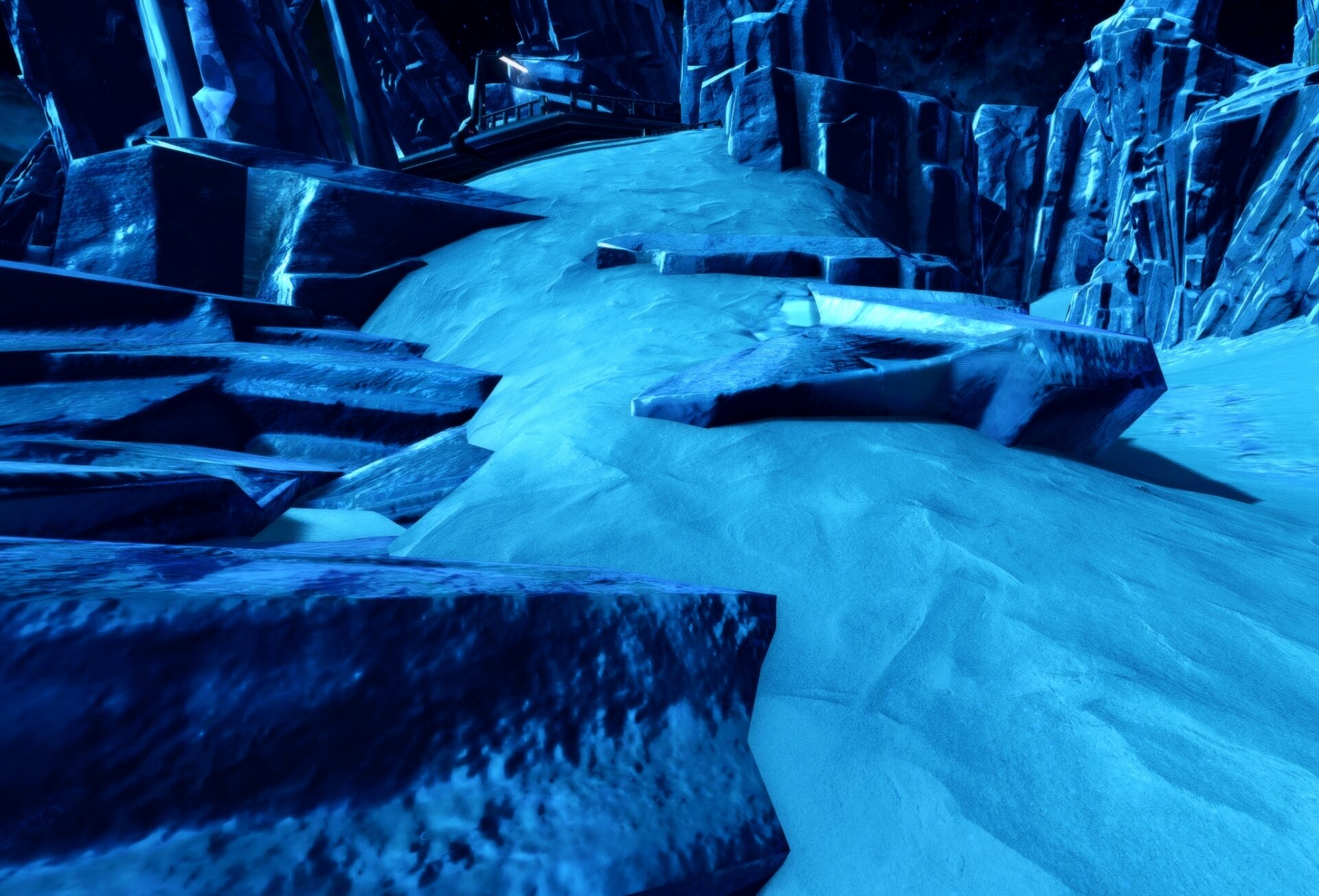 Snow and ice formations on Ilum in SWTOR 7.6 PTS