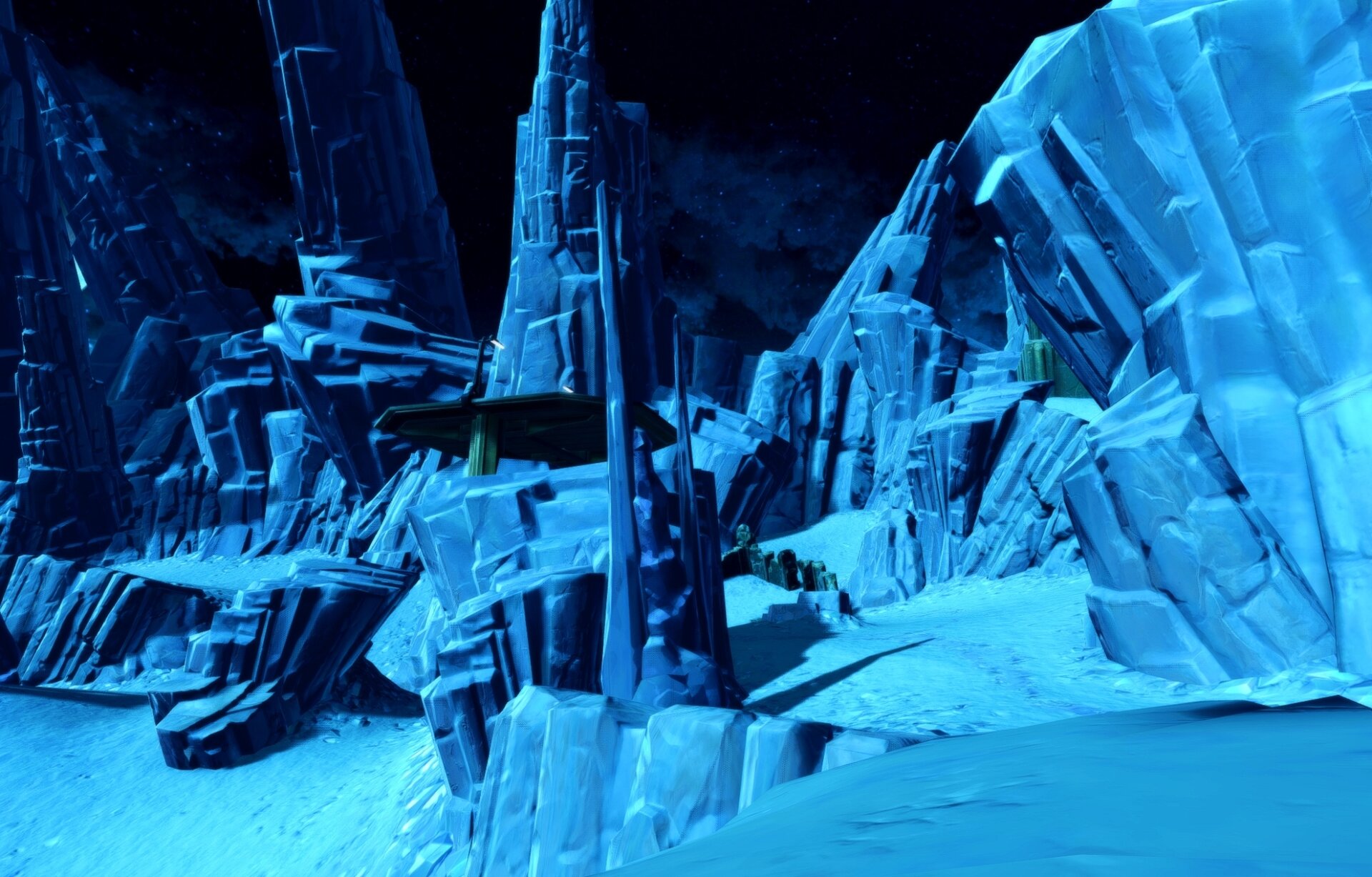 Snow and ice formations on Ilum in SWTOR 7.5.1c