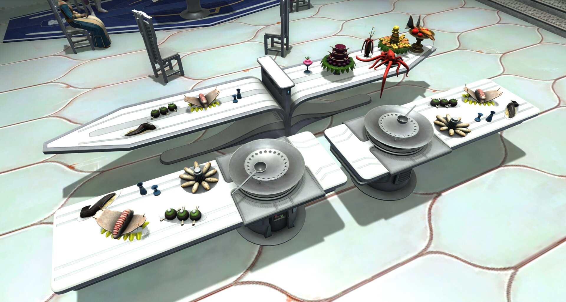Regal Banquet Table and Grill Bars x2