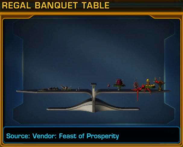 Regal Banquet Table
