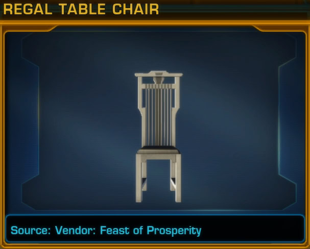Regal Table Chair