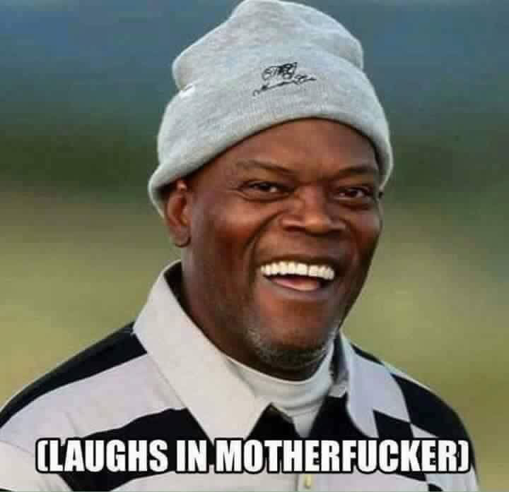 A popular meme that is depicting Samuel L. Jackson's unique and very specific way of expressing himself when talking