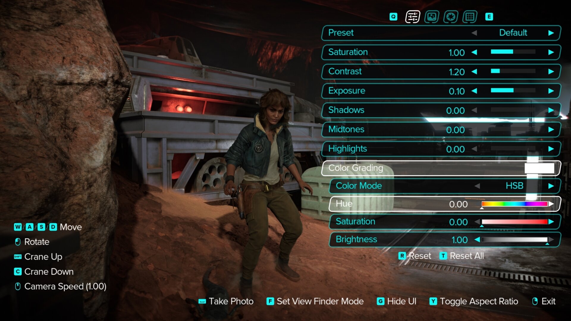 New color options to set the mood in a scene in Photo Mode in Update 1.3