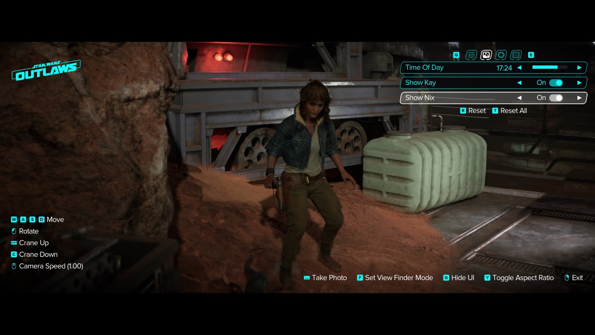 Star Wars Outlaws Photo Mode added new Aspect Ration Toggle button in 1.3, this is 21:9