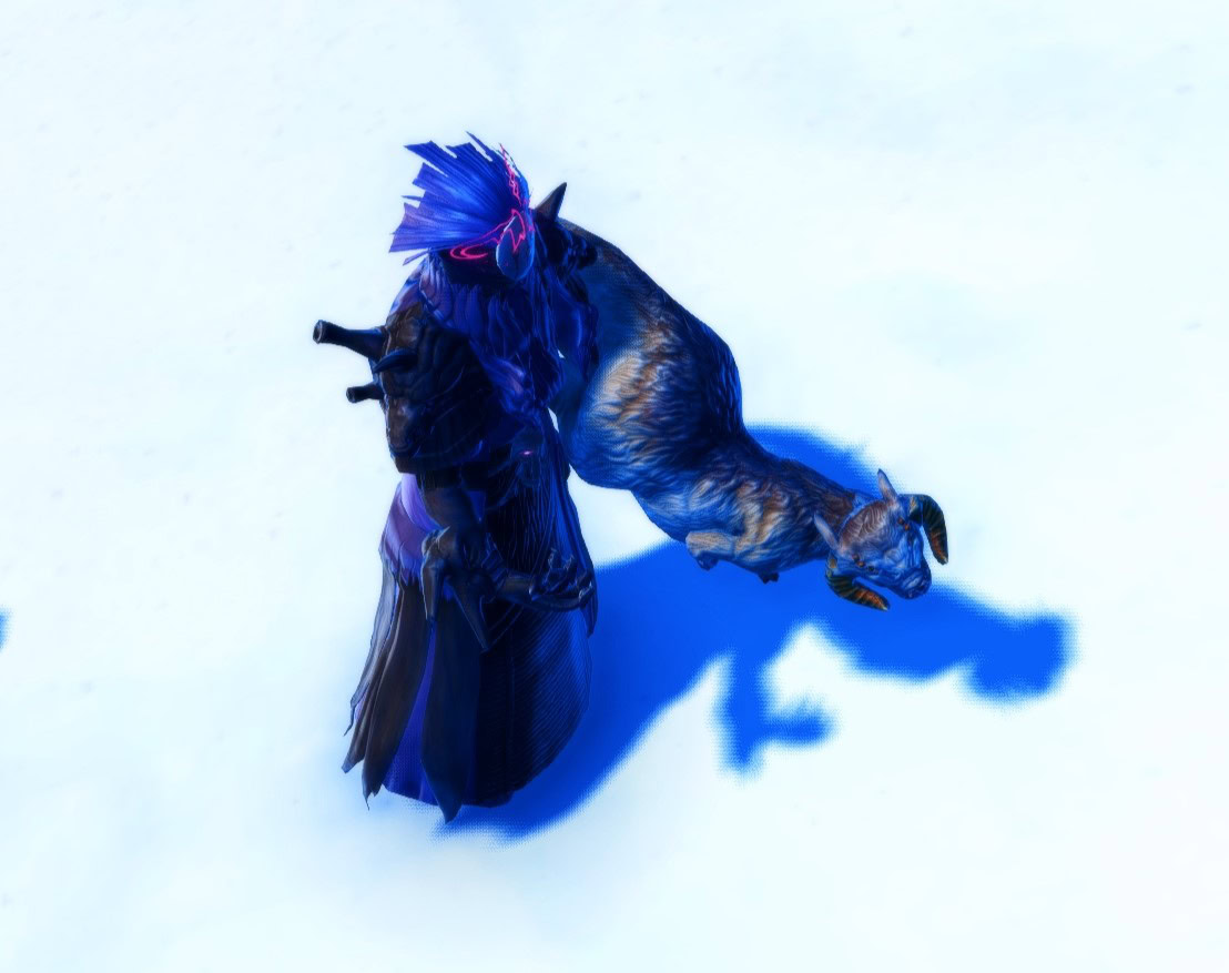 Weird animation bug showing the character holding the Tauntaun in an unnatural way