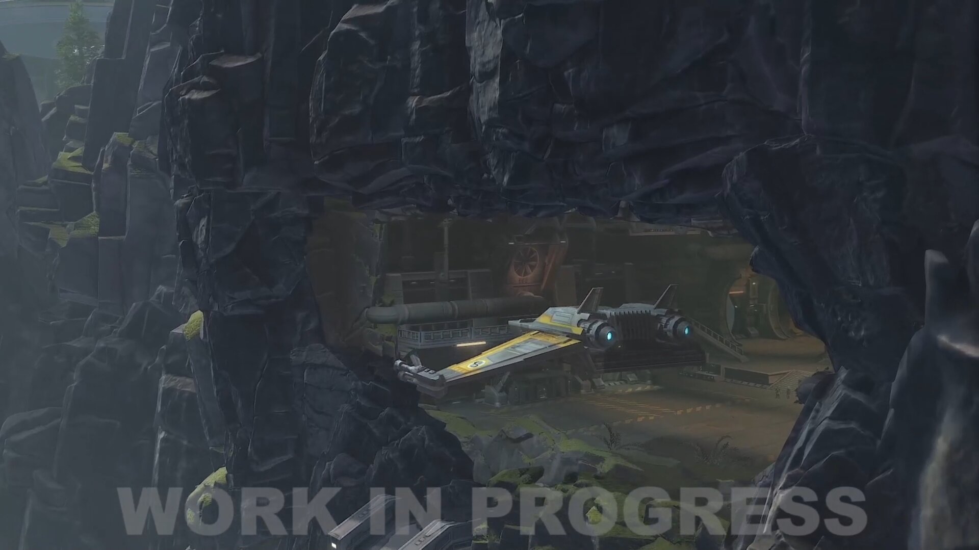7.6 Trailer Still showing the landing pad on Odessen