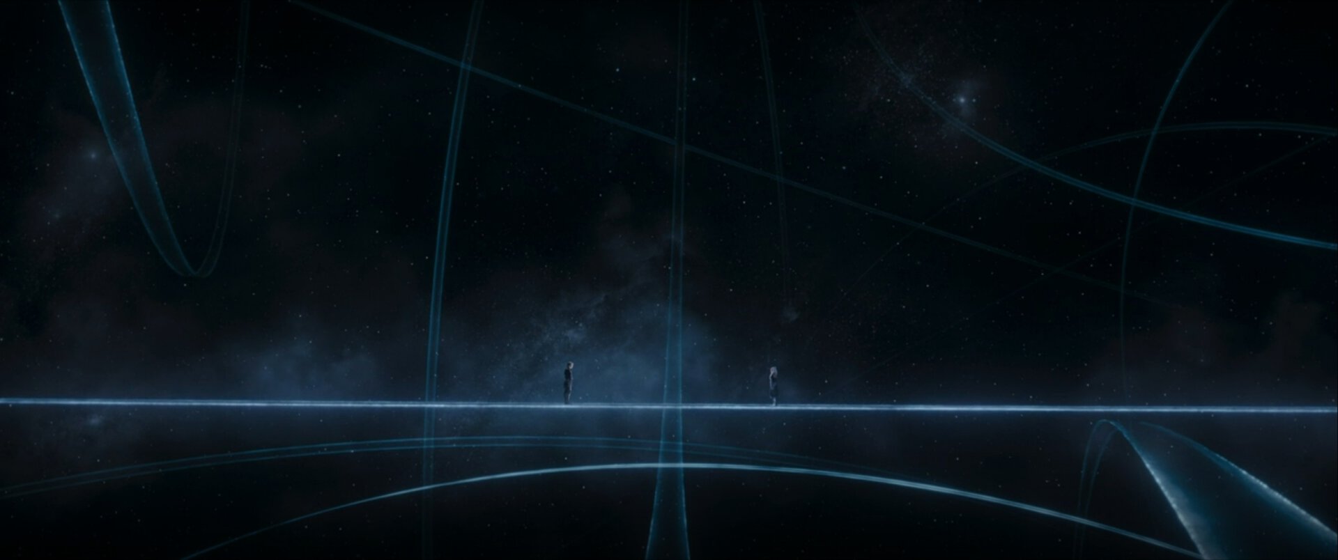 A scene from Star Wars Ahsoka, taking place in the World Between Worlds