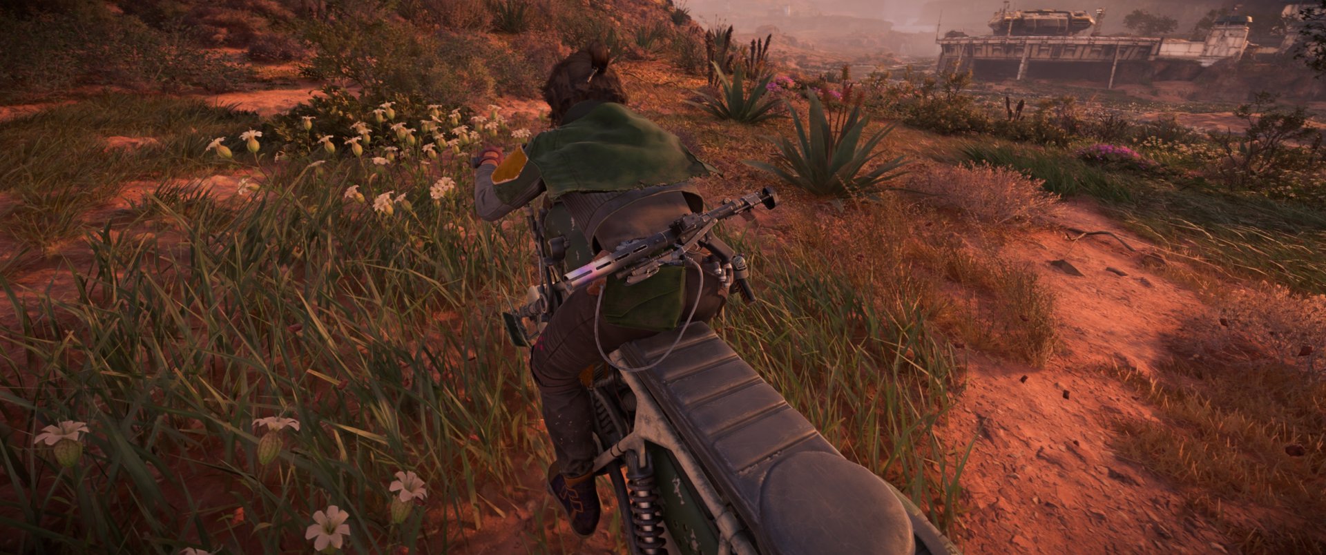 Carrying two-handed weapons on the speeder