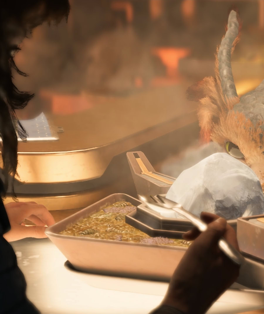 Duradan Soup In-game, a side view