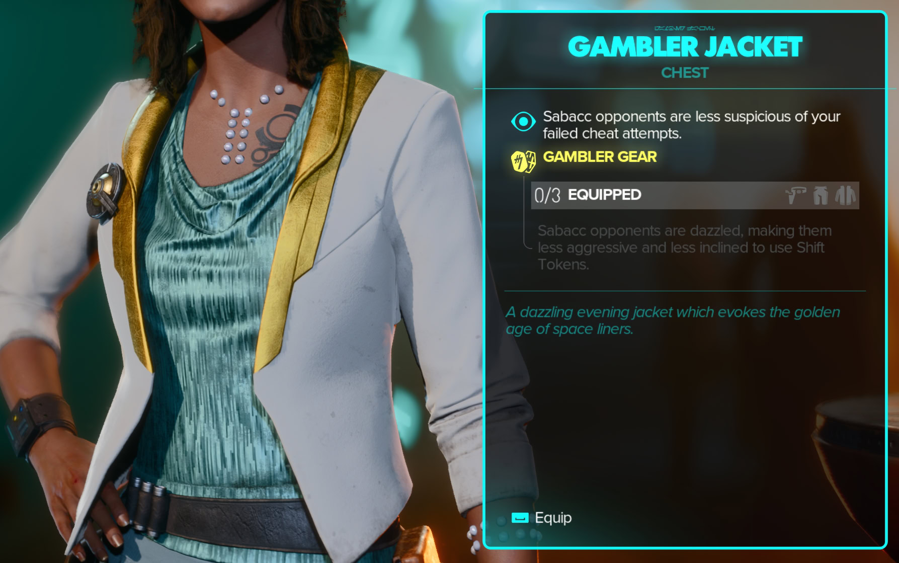 Gambler Jacket Stats