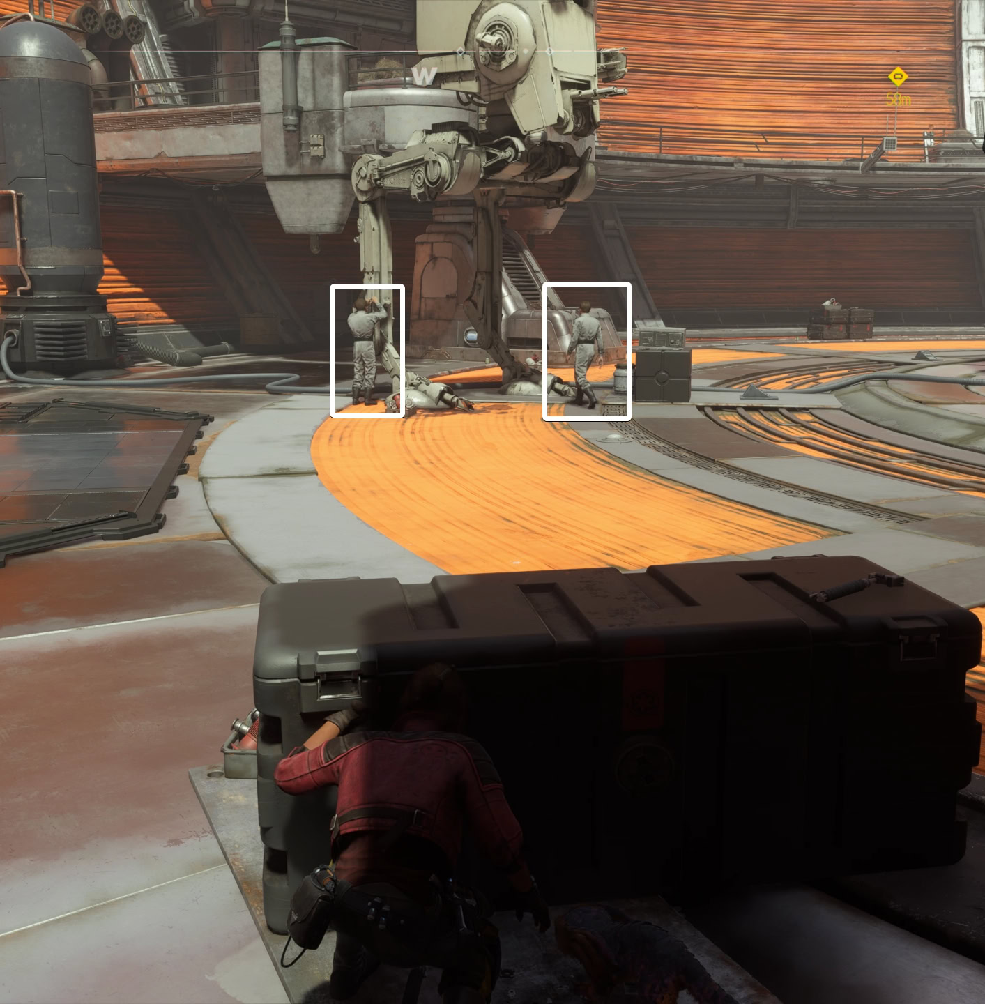 Knock out both engineers at AT-ST