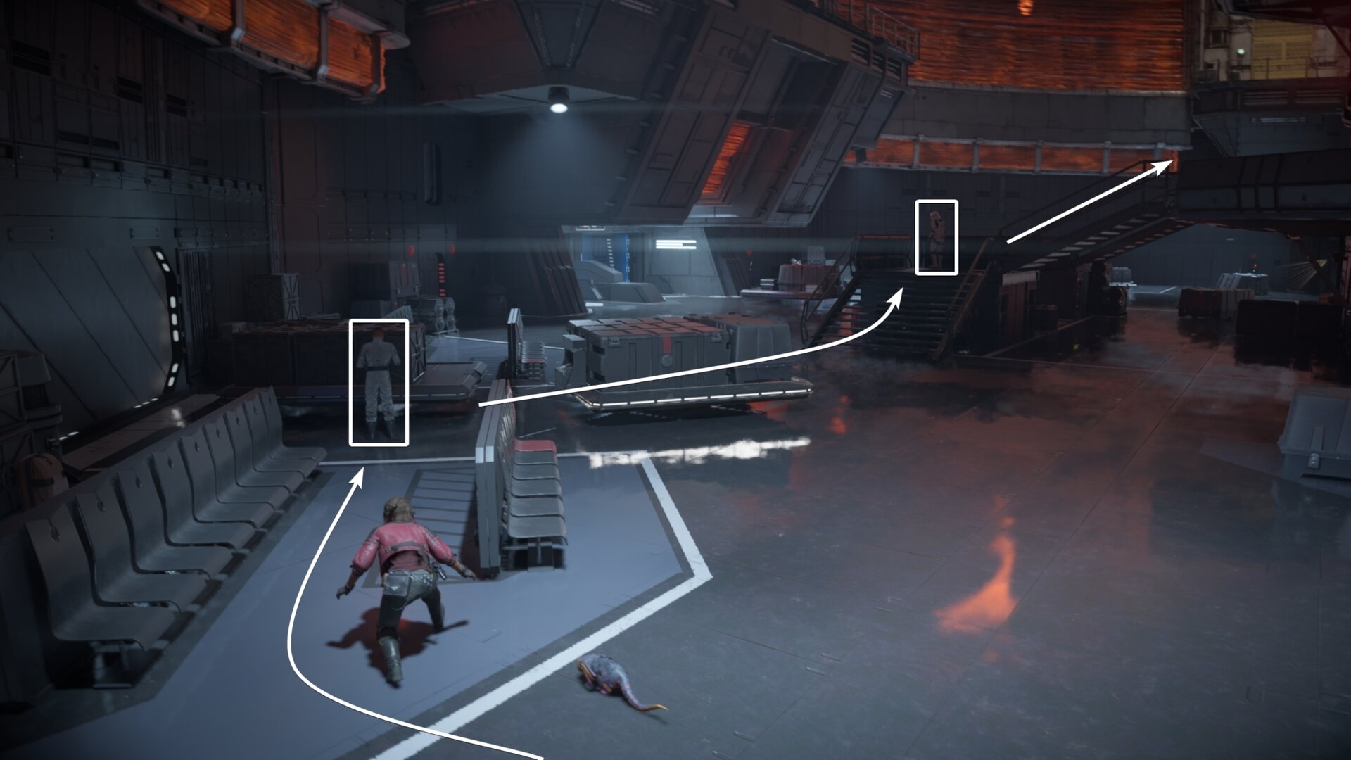 Knock out the engineer and stormtrooper