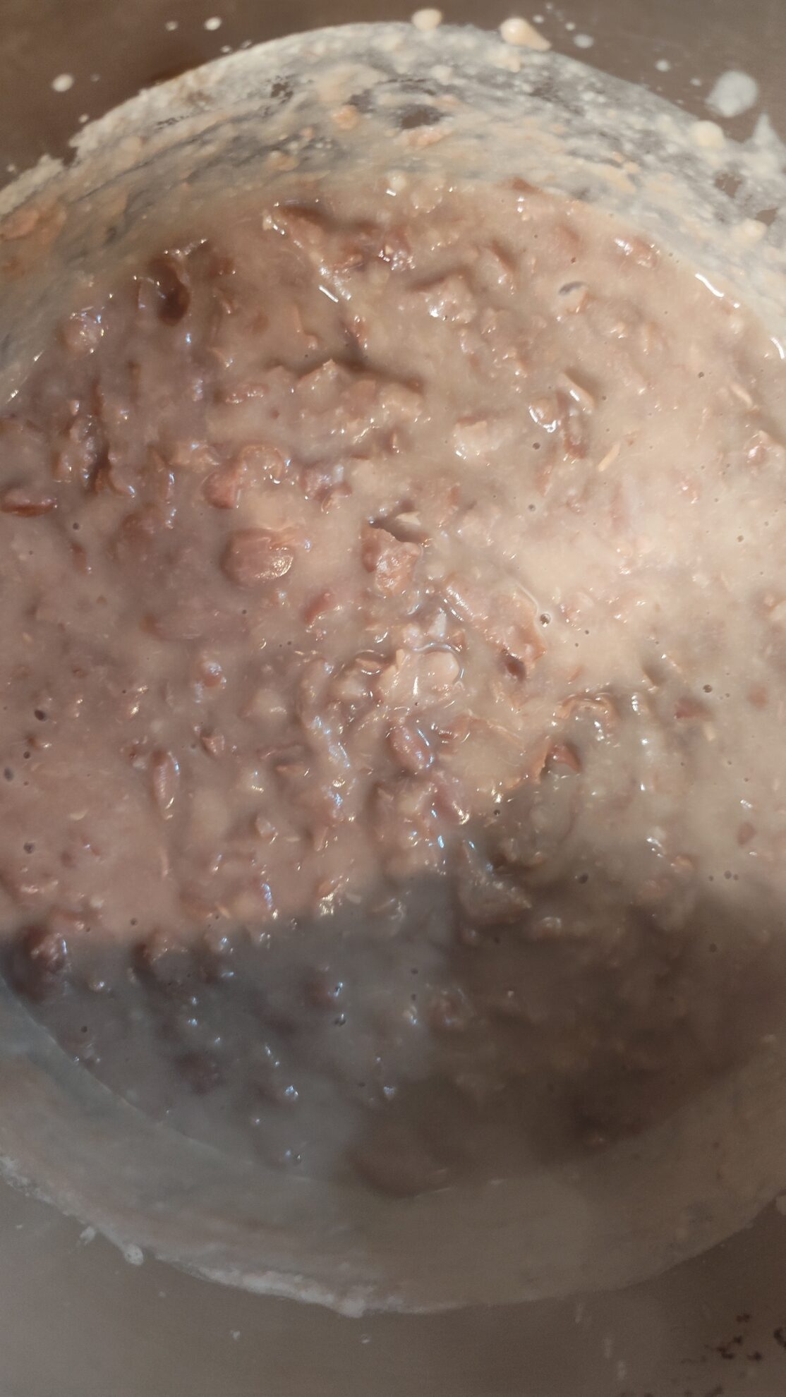 Mashed Beans in a bowl