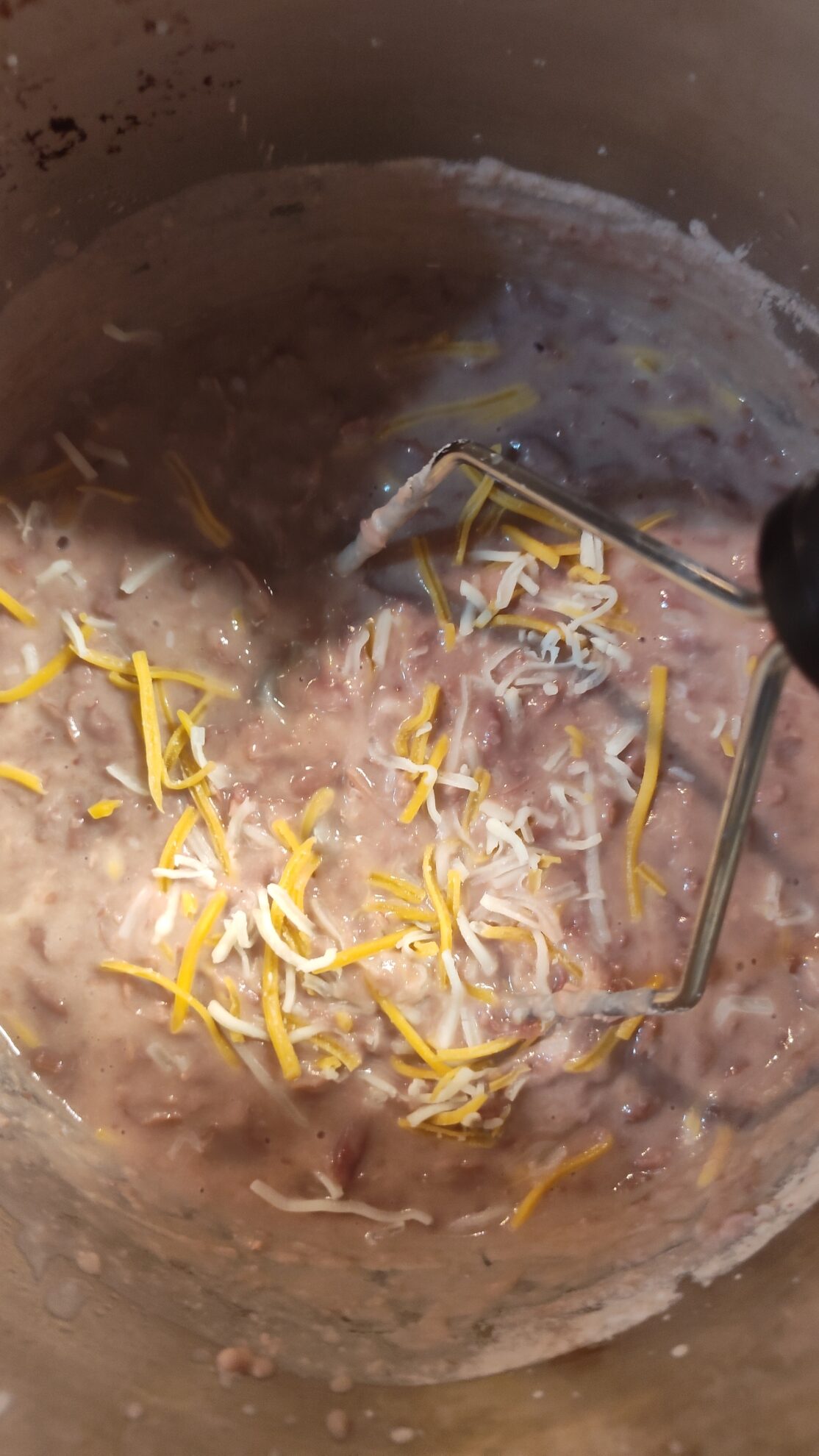 Refried Beans with Cheese