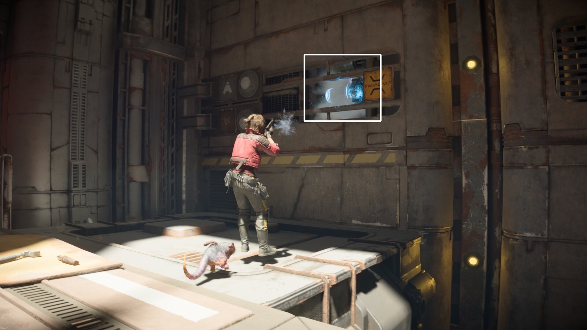 Shoot the power conduit elevator