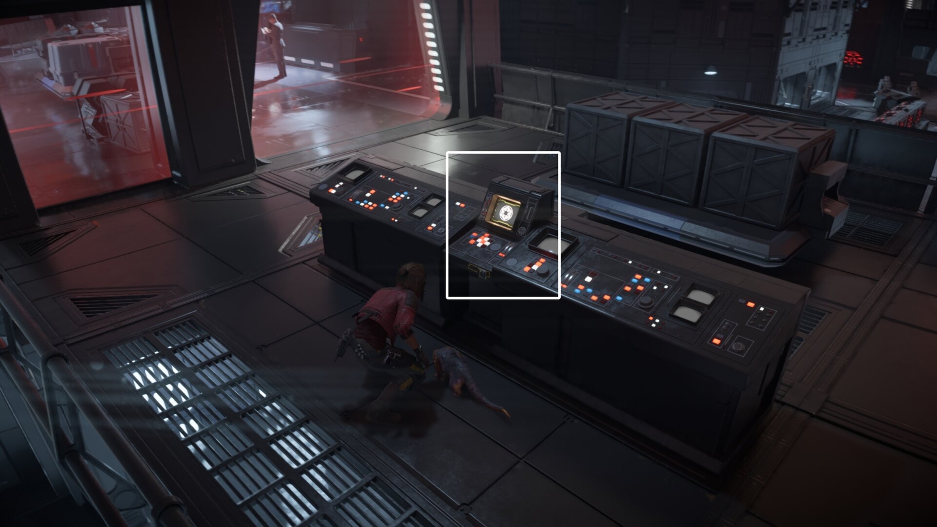 Slice the terminal and turn off the laser gates