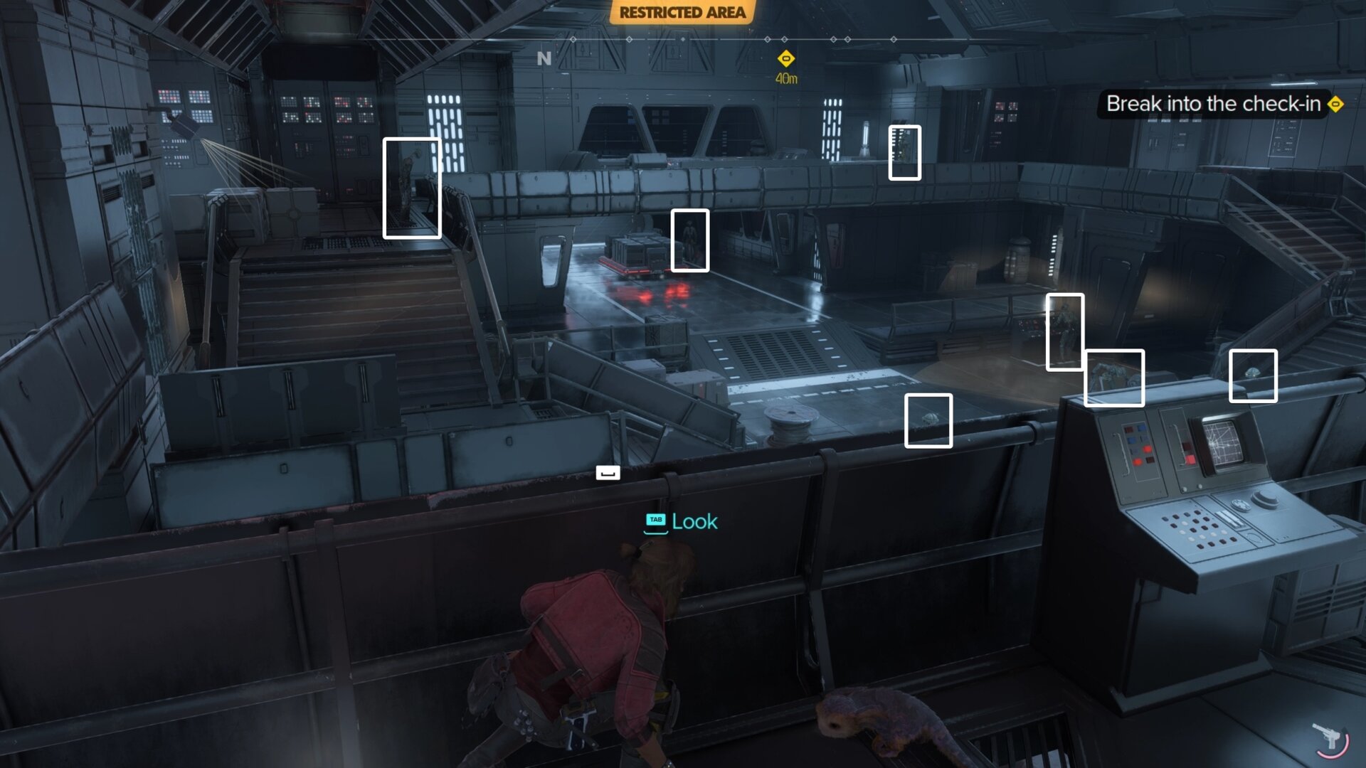 So many droids, thorden's compound entrance