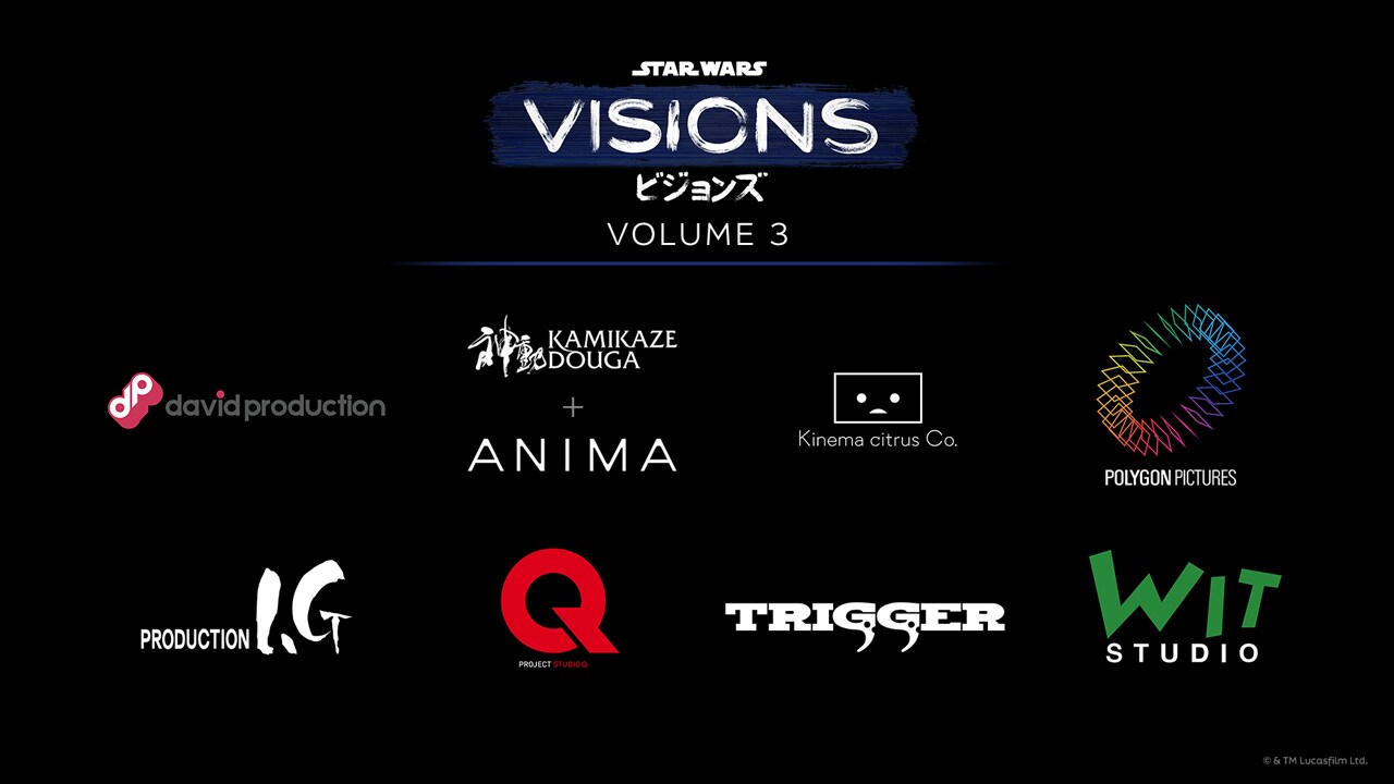 Star Wars Visions Volume 3 Studios Involved