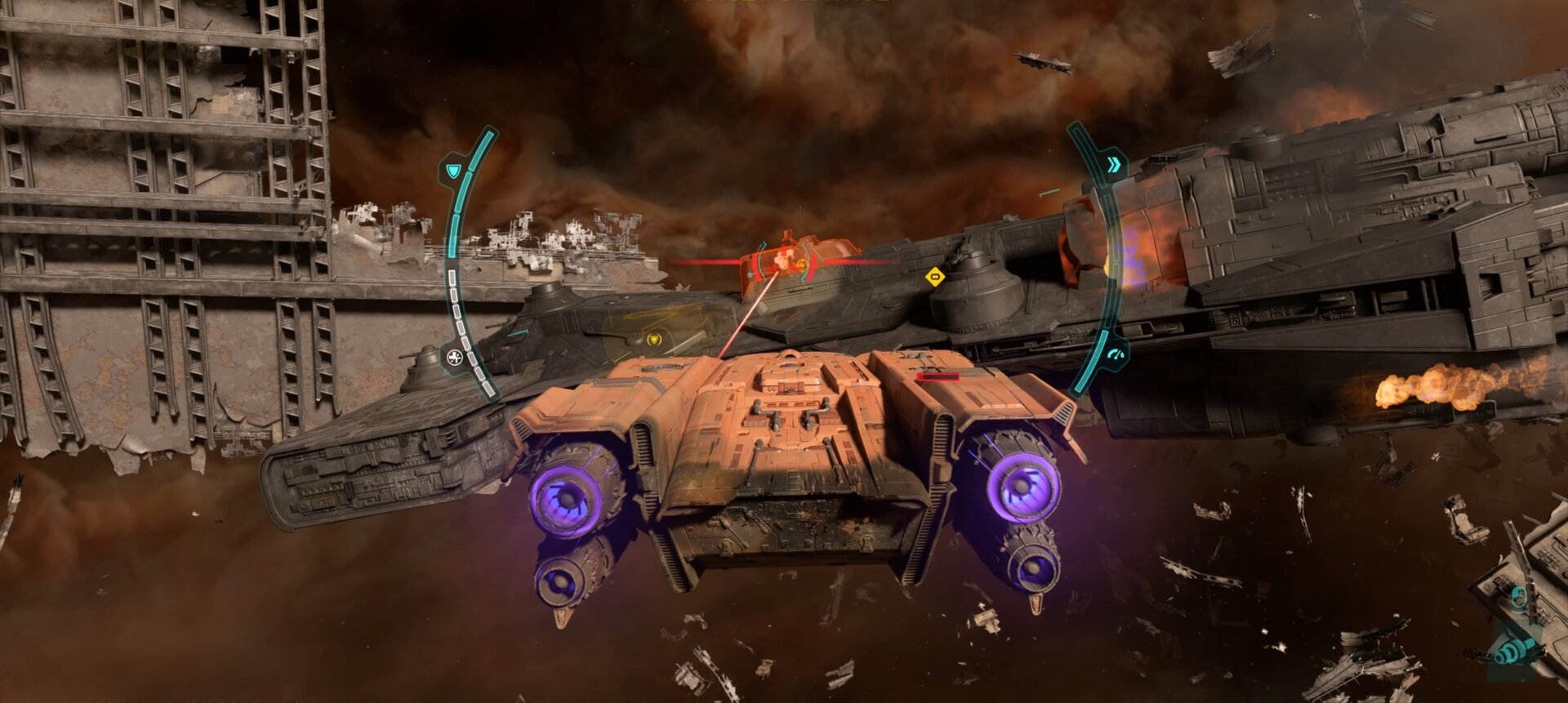 Kay and ND-5 have to defeat the SRX-T Manta cruiser