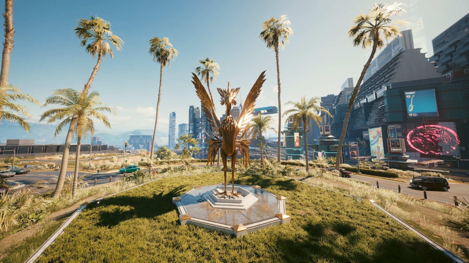 Balatro 2nd Joker statue at roundabout