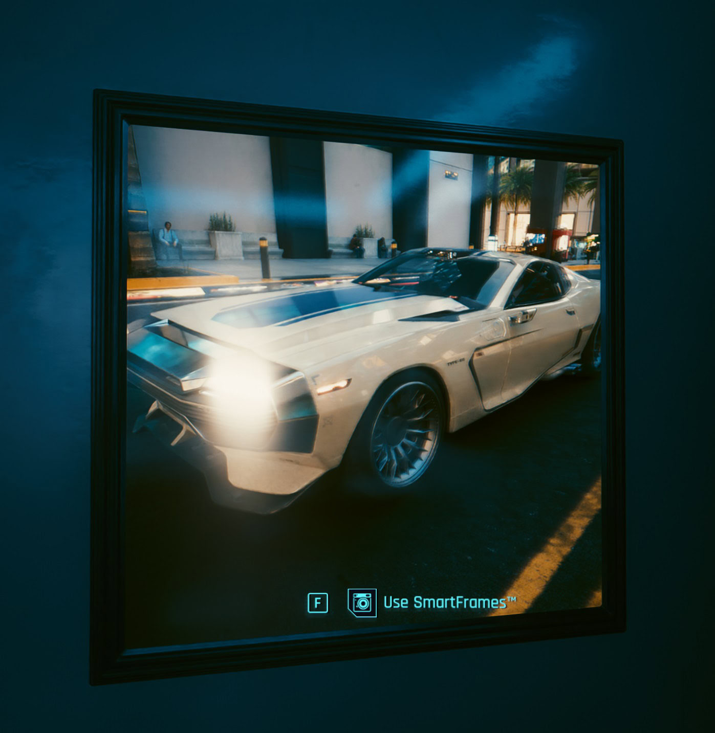 Car Picture placed with SmartFrame