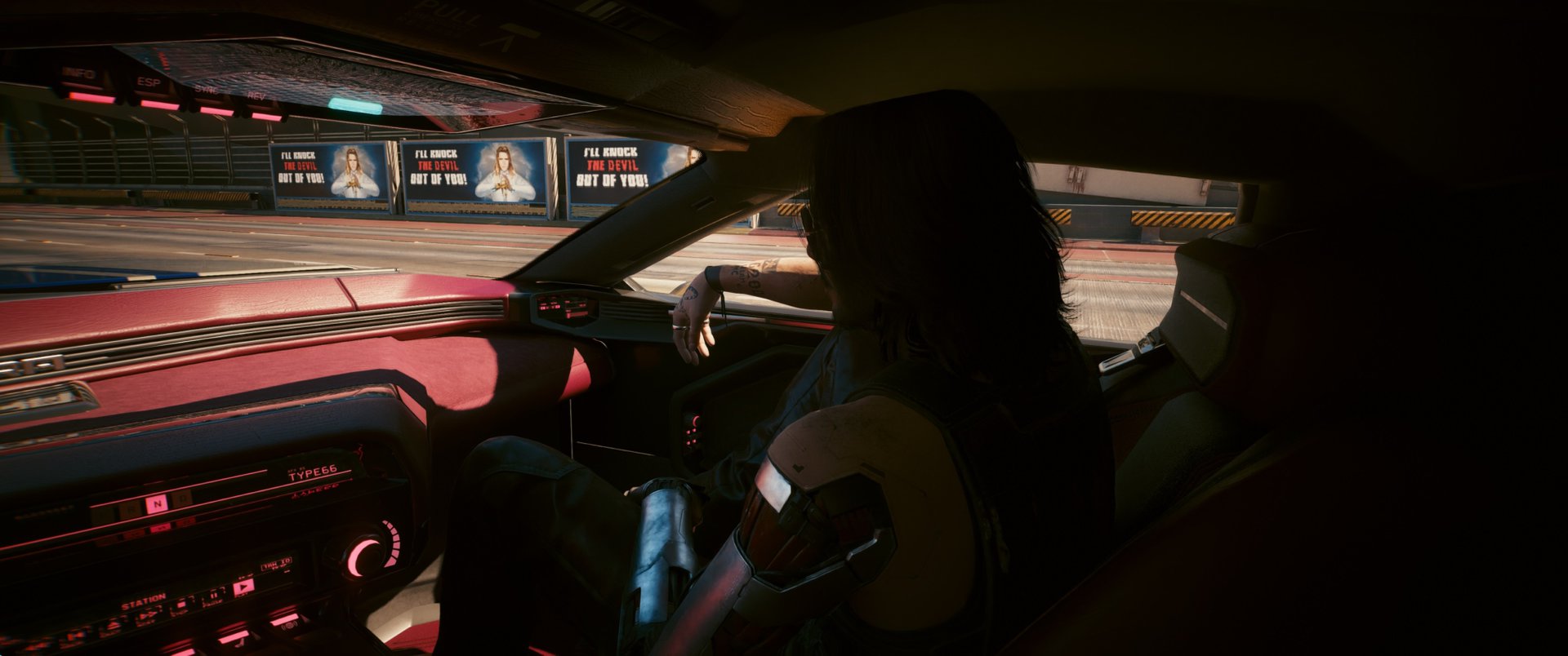 Johny spawns in car inside view