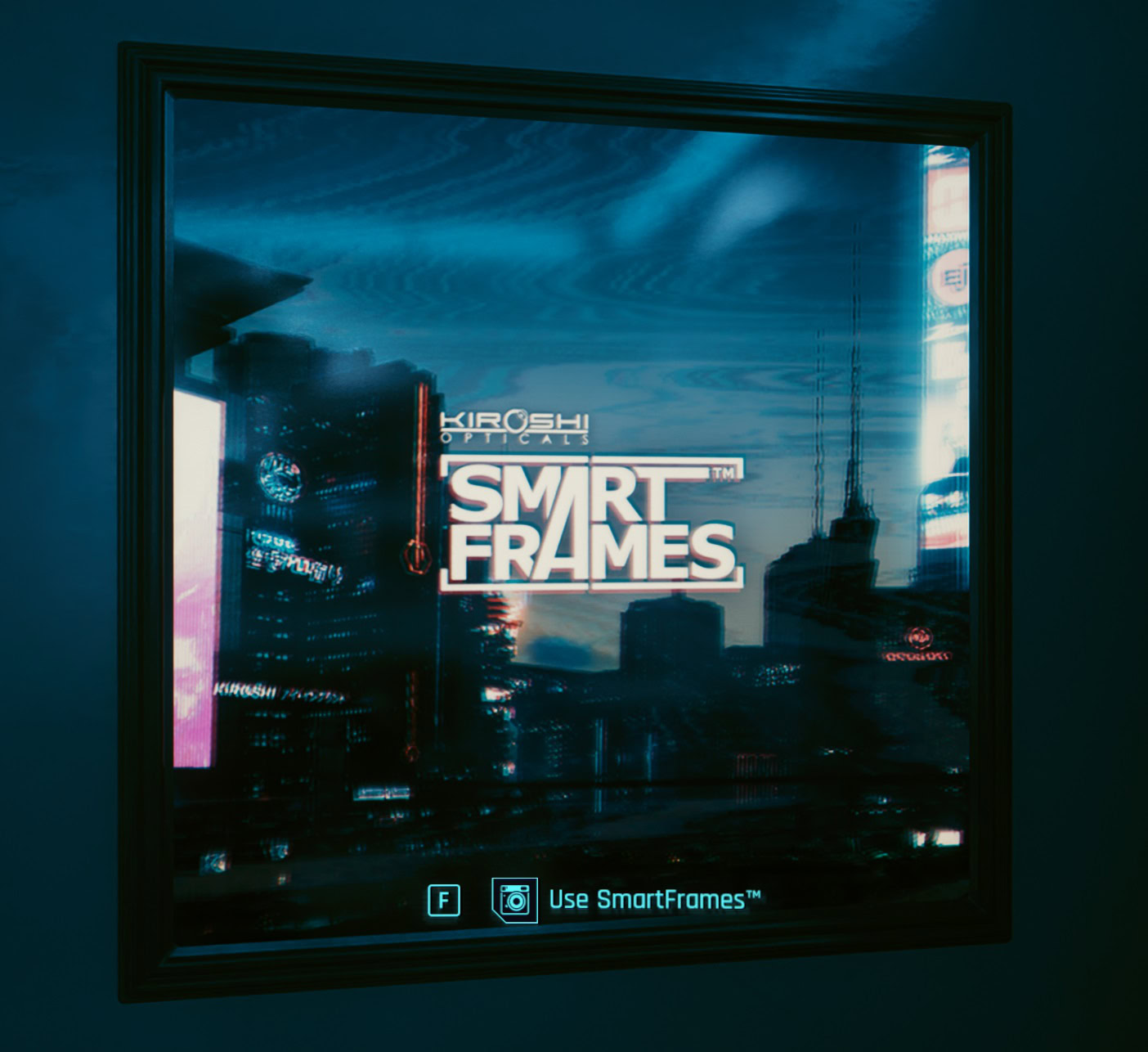 SmartFrames in V's appartment in Cyberpunk 2077