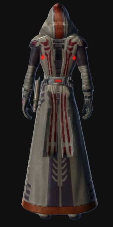 Dark Initiate's Fitted Robes - Back no Helmet