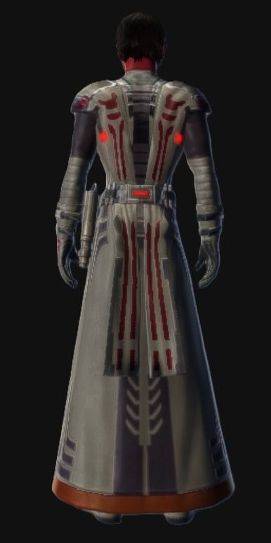 Dark Initiate's Fitted Robes - Back with Helmet